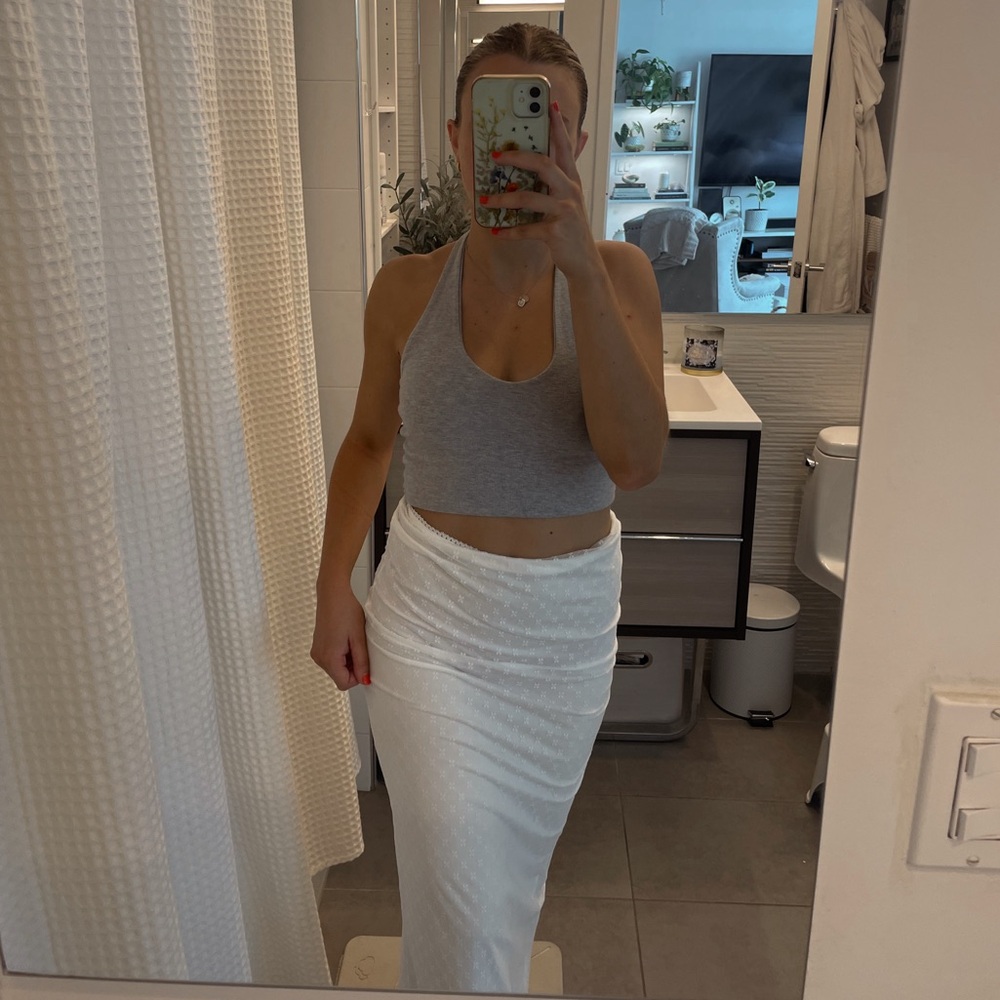 Long Princess Polly White Skirt